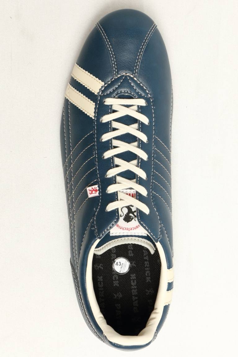 Patrick ラスト1点 Sully シュリー シンセティックレザー スニーカー インディゴ ネイビー Bekku Homme