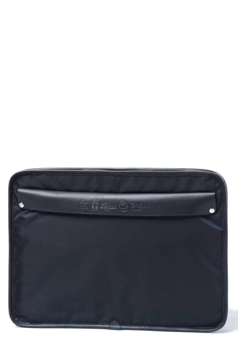 Felisi サイズ 薄マチ クラッチバッグ ナイロン バケッタレザー 907 Ds ブラック Black Bekku Homme